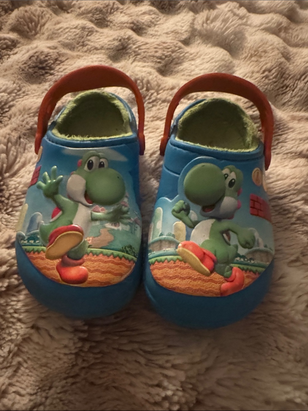 Kids Blue Yoshi Crocs